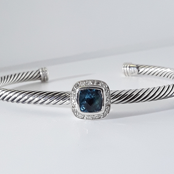 David Yurman Jewelry - DAVID YURMAN ALBION CUFF BRACELET w BLUE T…